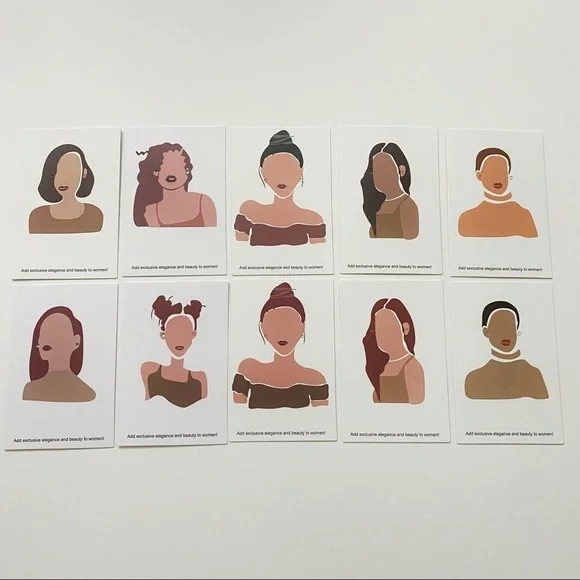 Artelier Sona Other - Diverse Women -Earring Holder Cards